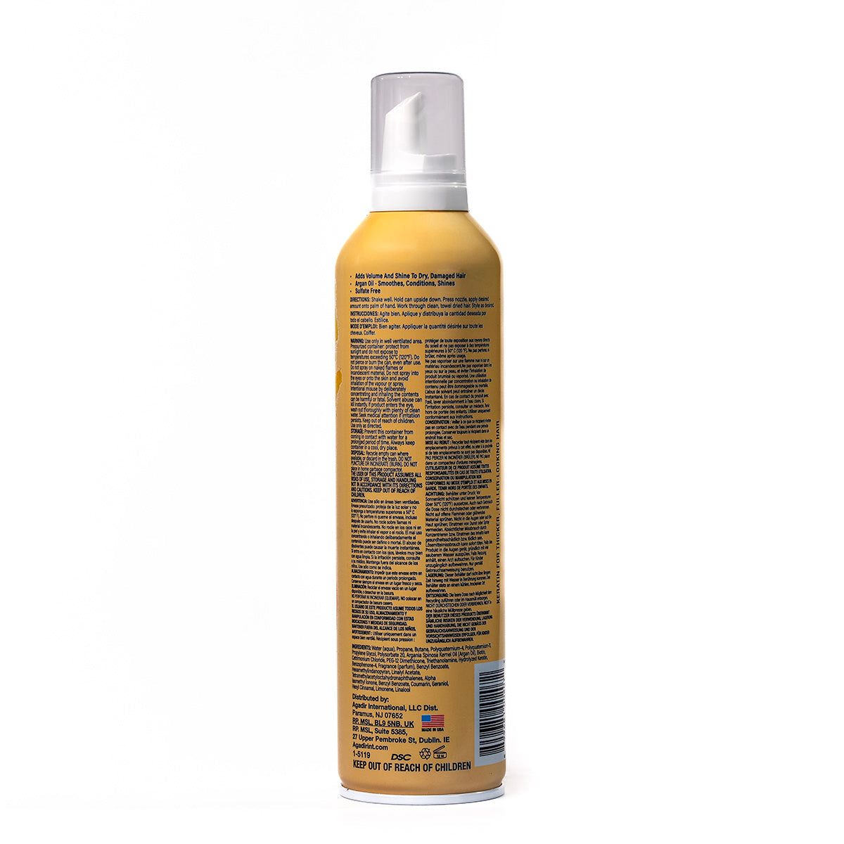 Argan Oil Volumizing Styling Mousse - 8.5 oz. – AgadirInt